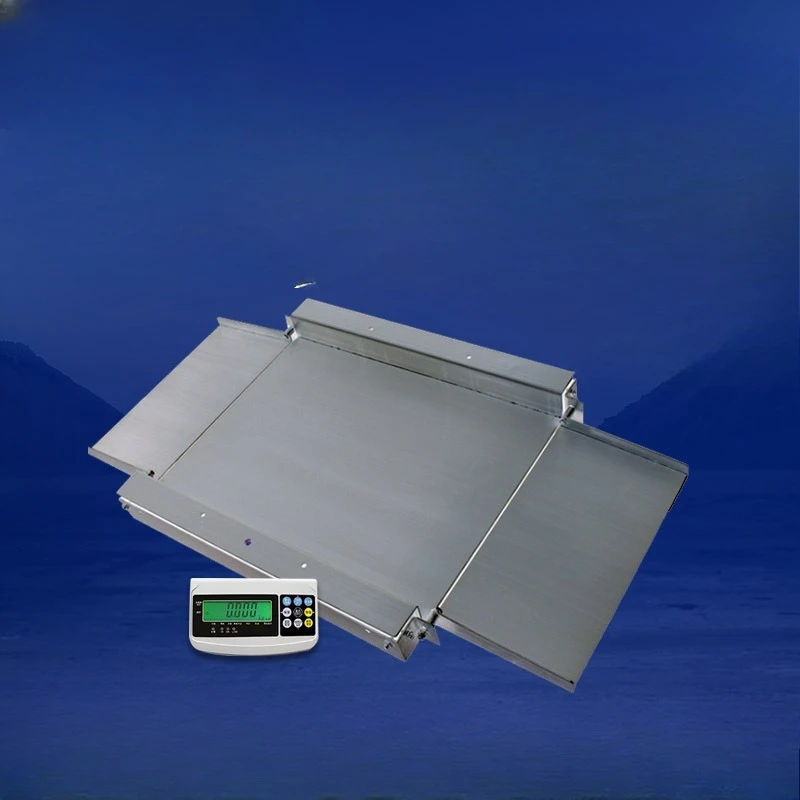 

Stainless steel electronic floor scale Ultra-low countertop with slope guide 0.3-3 t small floor scale, industrial platform