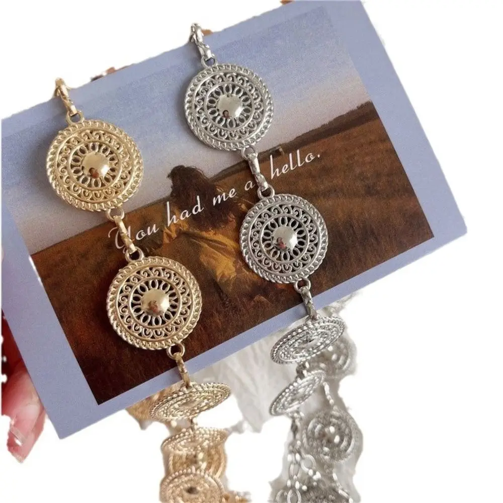 حزام معدني للنساء ، ريترو ، طراز بوهيمي ، حزام بطن معدني ، متعدد الاستخدامات ، زخرفة اللباس ، إكسسوارات سلسلة الخصر ، جديدة