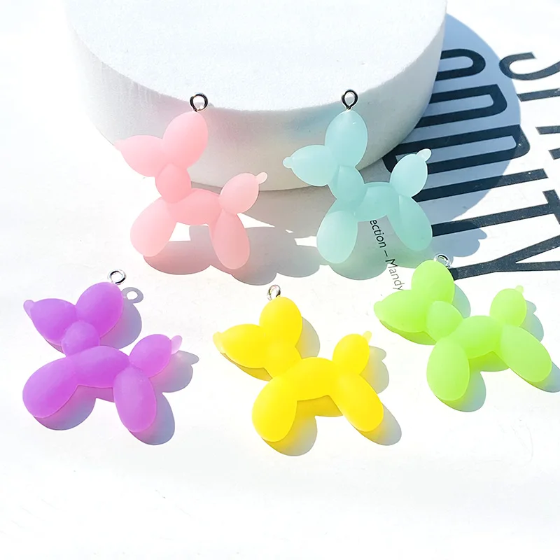 10pcs Popular Puppy Dog Resin Charms Cute Flatback Cartoon Pendants For Earring Necklace Diy Jewelry Making