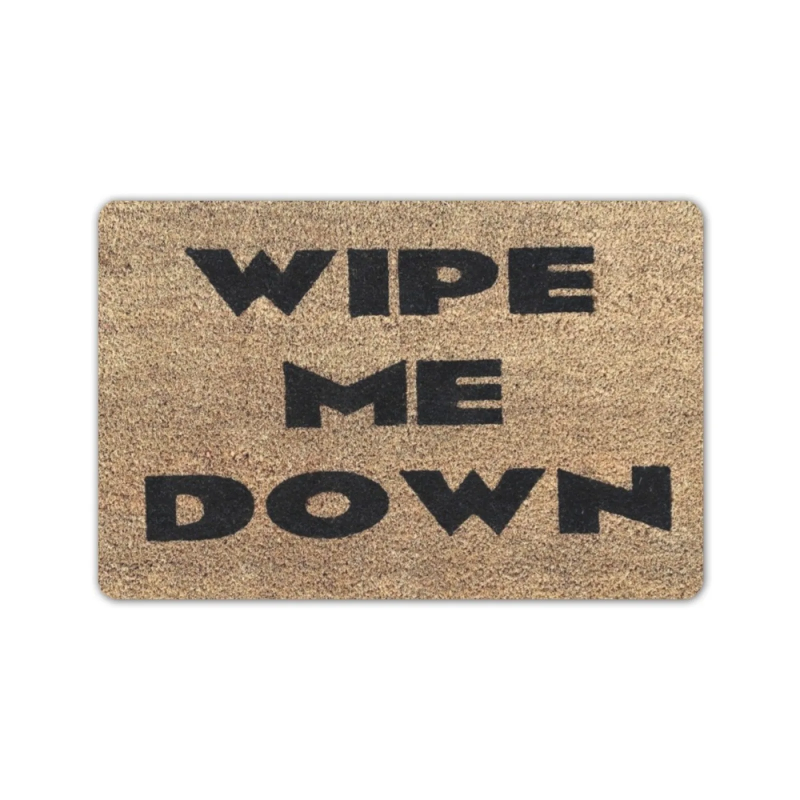 WIPE ME DOWN Doormat Rubber Entrance Floor Mat Porch Decor Shoe Gift Front Rug Outdoor Door Mat