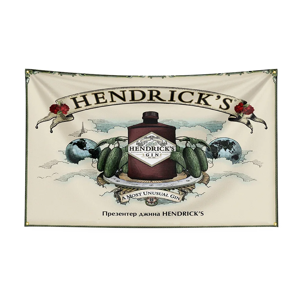 3x5Ft Hendricks Flag Polyester Printed Beer Banner For Decor