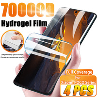 4PCS HD Hydrogel Film For Xiaomi POCO X6 Pro F5 X5 X4 X3 Pro NFC GT Full Cover Screen Protector For Poco M6 M5S M4 F4 Pro C65 5G