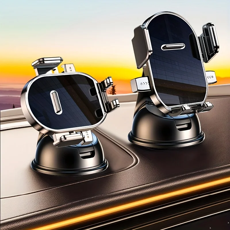

1 360 degree rotating car phone holder, equipped with a powerful vacuum suction cup, compatible with all smartphone models