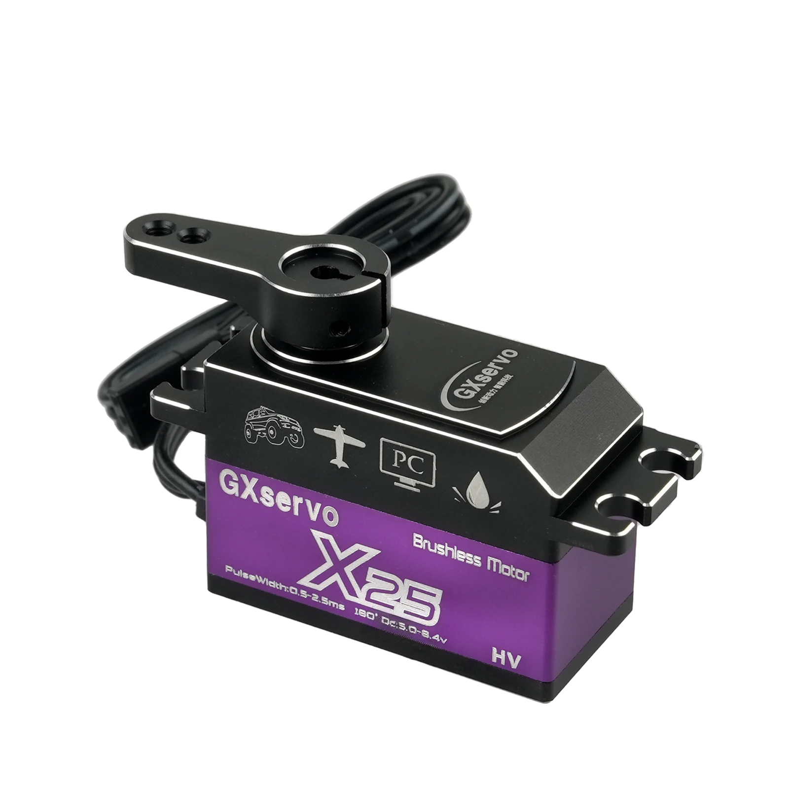 X25 Korte Body Digitale Servo Borstelloze Motor Metal Gear 180/270/360 Graden Waterdicht voor RC Robot auto Model DIY