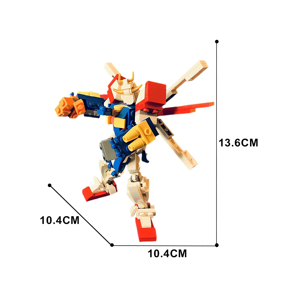 Moc-日本のアニメーションmechロボットビルディングブロック、古典的なレンガキット、DIYおもちゃ、子供のための創造的なギフト