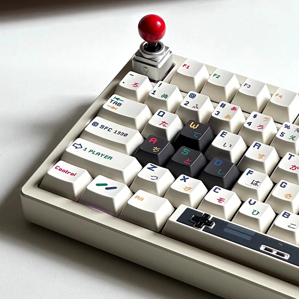 Teclas FBB SFC 1990, tema de máquina de juego, tapa de tecla de teclado mecánico, interruptores MX, teclas artesanales, Joystick, accesorio personalizado DIY