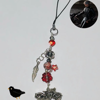 Love&Deep Space Cyrus style keychain, y2k anime inspired jewelry, millennium bug charm