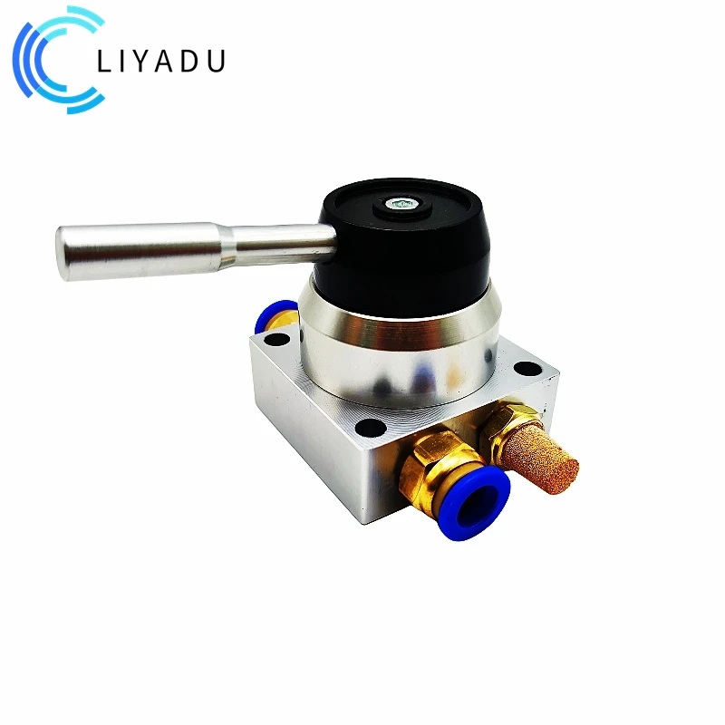 K34R6-8 K34R6-8D K34R6-8L RC1/4 BSP 4 طريقة 3 موقف الهوائية الهواء اليد صمام التحكم اكسسوارات بجانب أسفل من الغاز #3