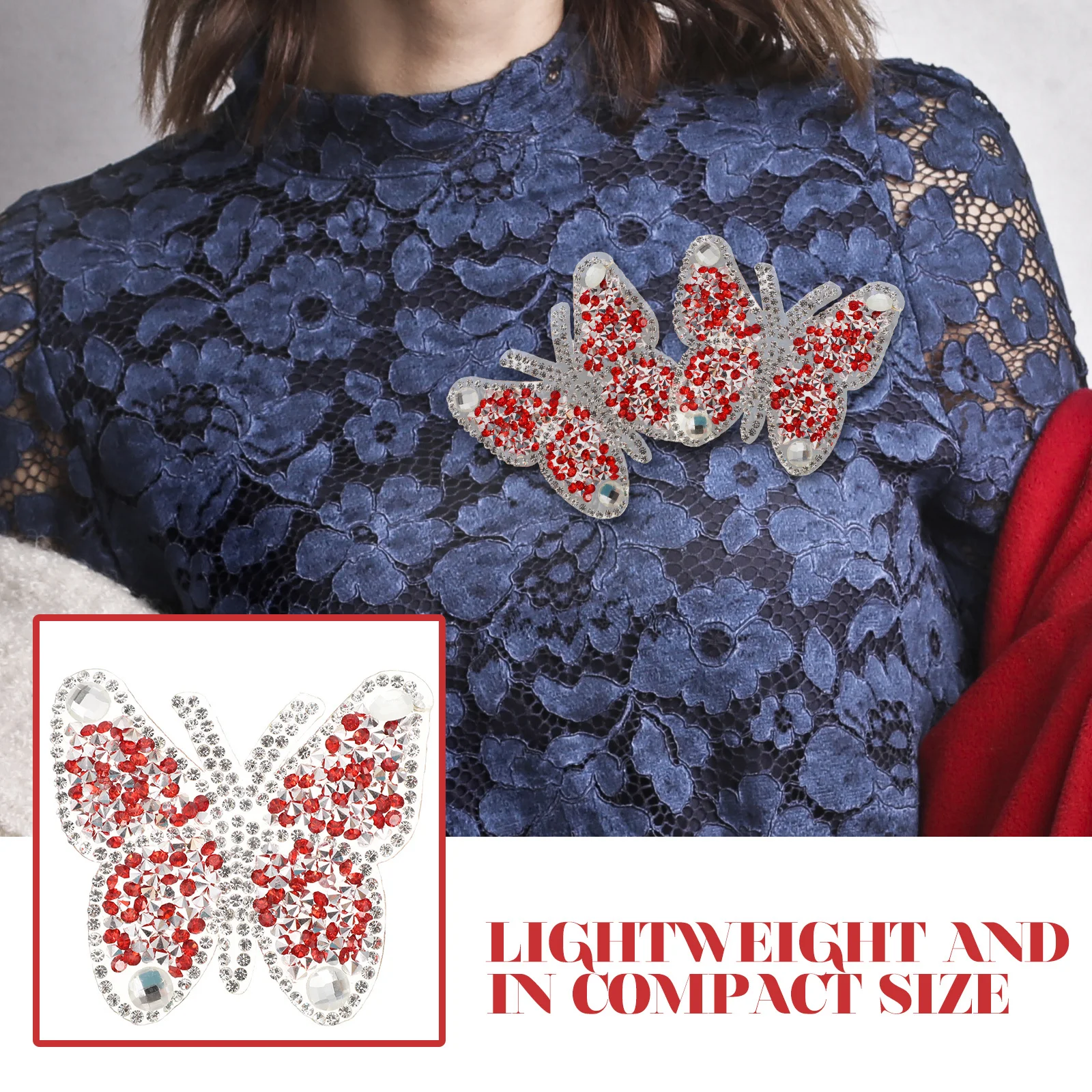 

10Pcs Iron-on Embroidered Butterfly Patches Multi-Function Decorative Sewing Garment Repair Back Coat Patches for Clothes Bags