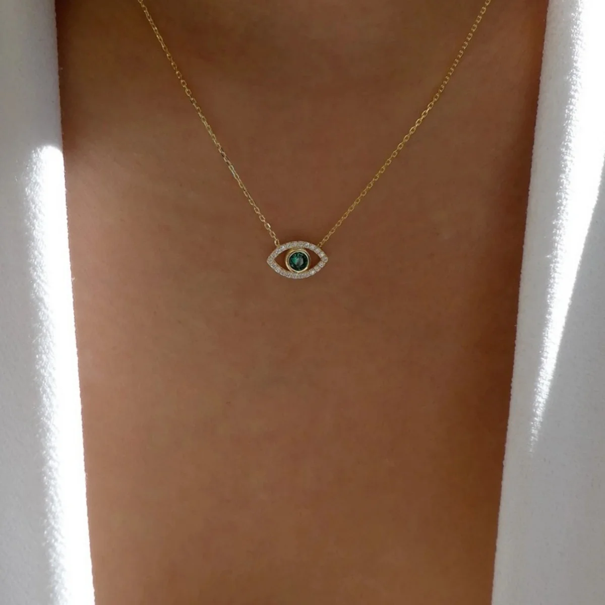 Lucky Double Evil Eye ketting voor vrouwen ketting Turkse oog hanger ketting voor mannen partij sieraden cadeau