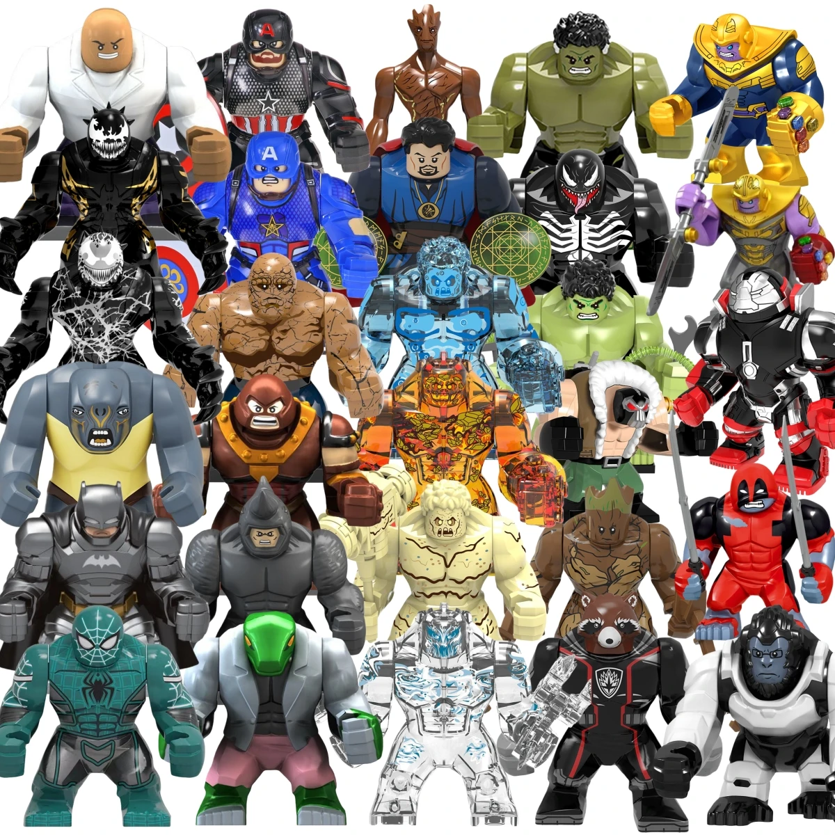 

Набор мини-блоков Blind Box PG1805: Фигурки Гоблина, Человека-паука, Железного человека, Венома, Капитана Хока, Дэдпула в броне – Рождественский подарок-игрушка