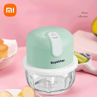 Xiaomi Royalstar Electric Garlic Chopper USB Charging Food Vegetable Meat Crusher Kitchen Gadgets Portable Veggie Chopper Home