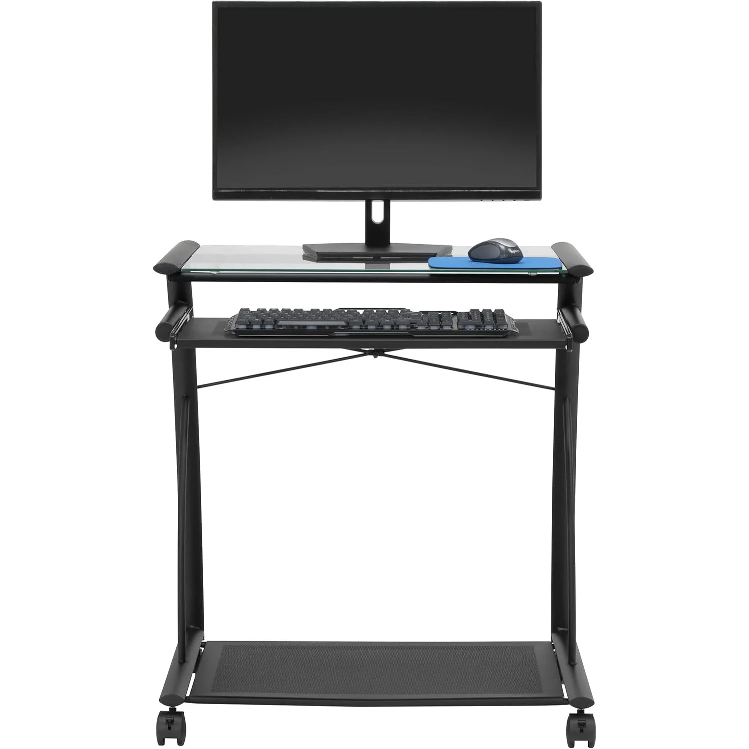 Designs L-Shaped Computer Home Office Desks and Laptop Cart
