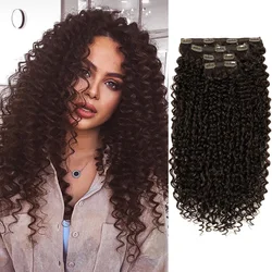 Synthetic Clip In Hair Extensions Kinky Curly Hair extensions for Women 26” Super Long Corn Wave Full Head Fake Hair Pieces