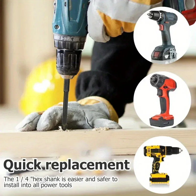 5pcs/7pcs High Hardness Tile Four-edged Cross Drill Bit Universal Tungsten Steel Drill Bit Set for Glass Ceramic Marble