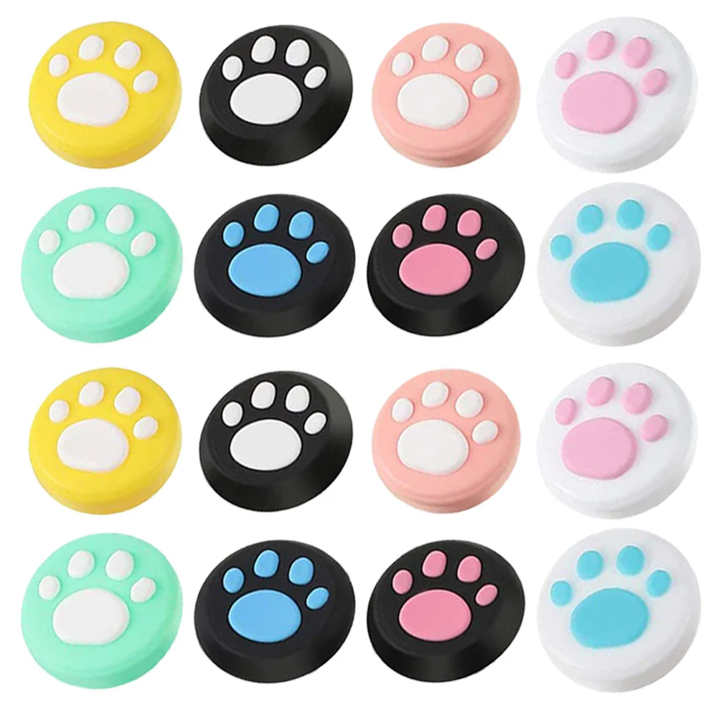 

16 Pcs Controller Rocker Cap Protective Joystick Thumb Caps Grip Button Long-lasting Grips Silica Gel Non-slip