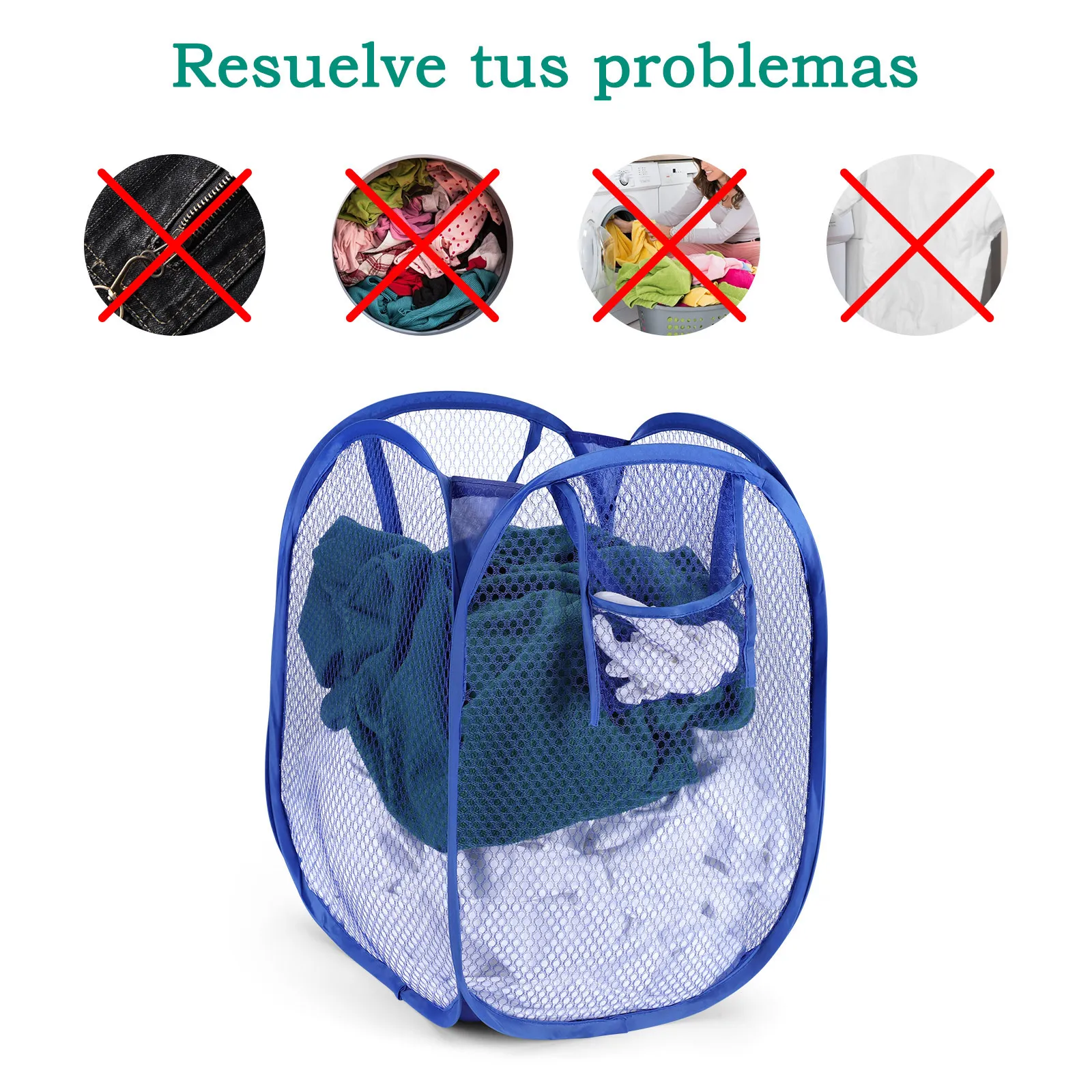 Sales promotion Mesh design Foldable Mesh Washing Basket Storage Basket Box For Toy Dirty Clothes breathable