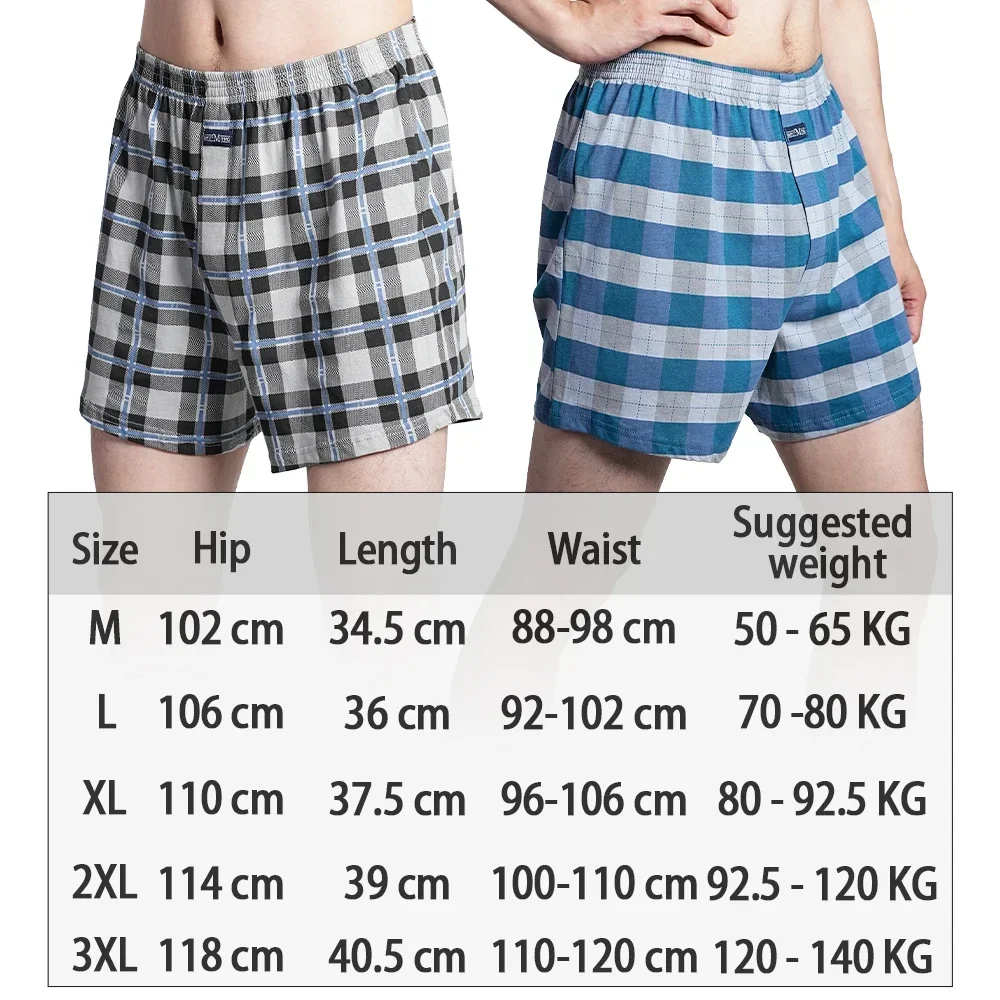 Allo pants plus size boxer briefs for men cotton slacks all high-waisted boxers Big Underpants Pajama Bottoms at home High waist