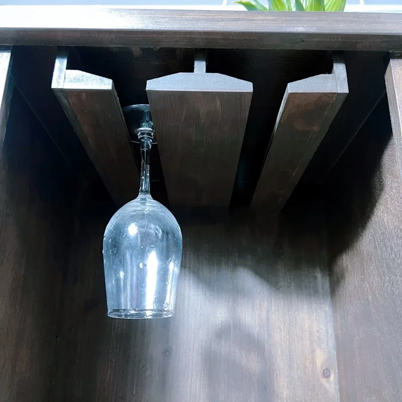 Wholesale modern wooden kitchen furniture storage cabinet, mobile kitchen wine rack