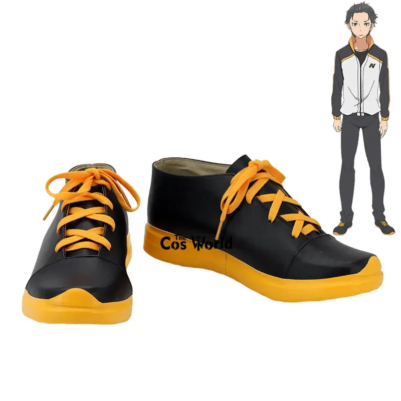 

Re:Zero Kara Hajimeru Isekai Seikatsu Natsuki Subaru Anime Customize Cosplay Flat Shoes