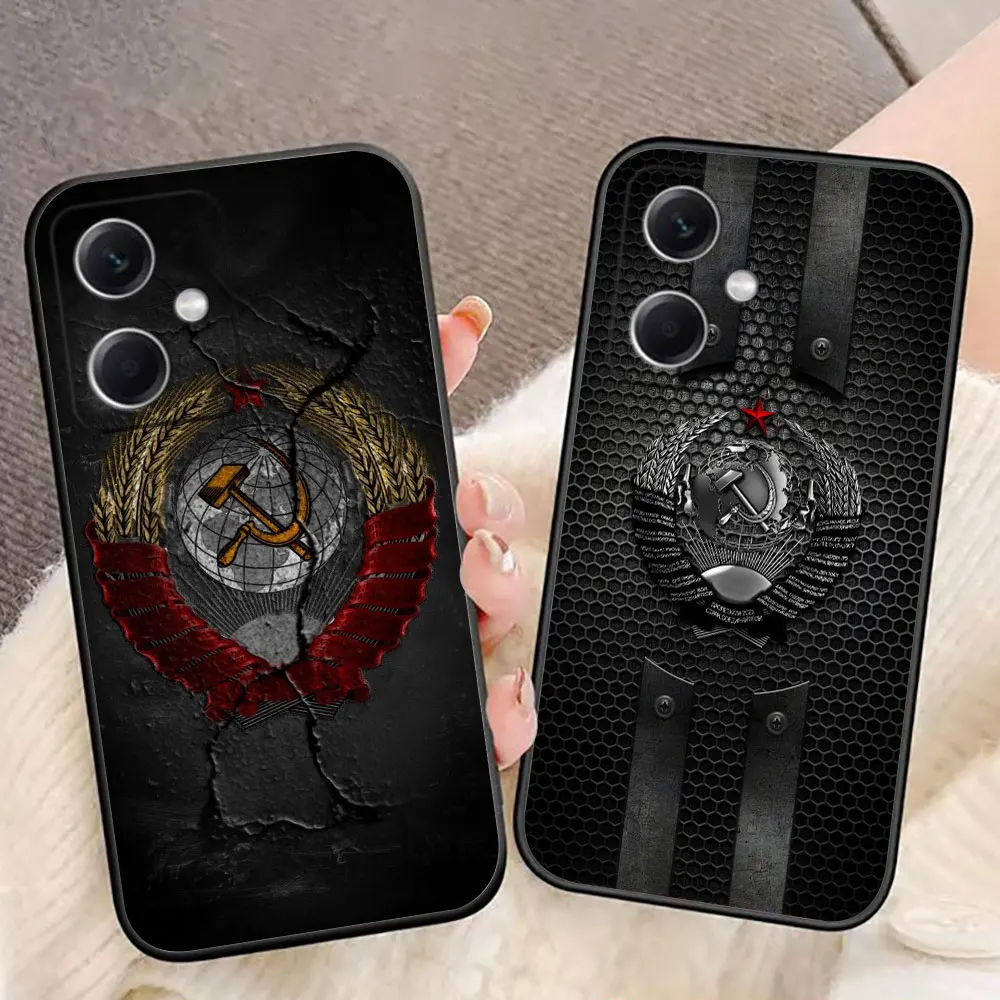 Phone Case For Redmi 17 17C A1 A3 A5 A7 15 15C 14C 13C 13 12C 12 10 10C 9T 9C 9A 9 8 K60 K30 Cover Two-Headed Eagle Flag Russia