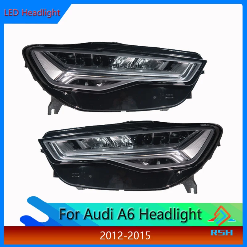 

Head Light For Audi A6 3-Lens Matrix Laser Headlight Assembly 2012-2015 Models Modified Includes LED Daytime Running Lights