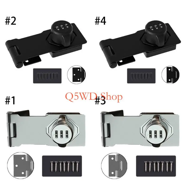 

Q5WD Dial 3 Digit Combination Lock Metal Box File Cabinet Password Lock Durable