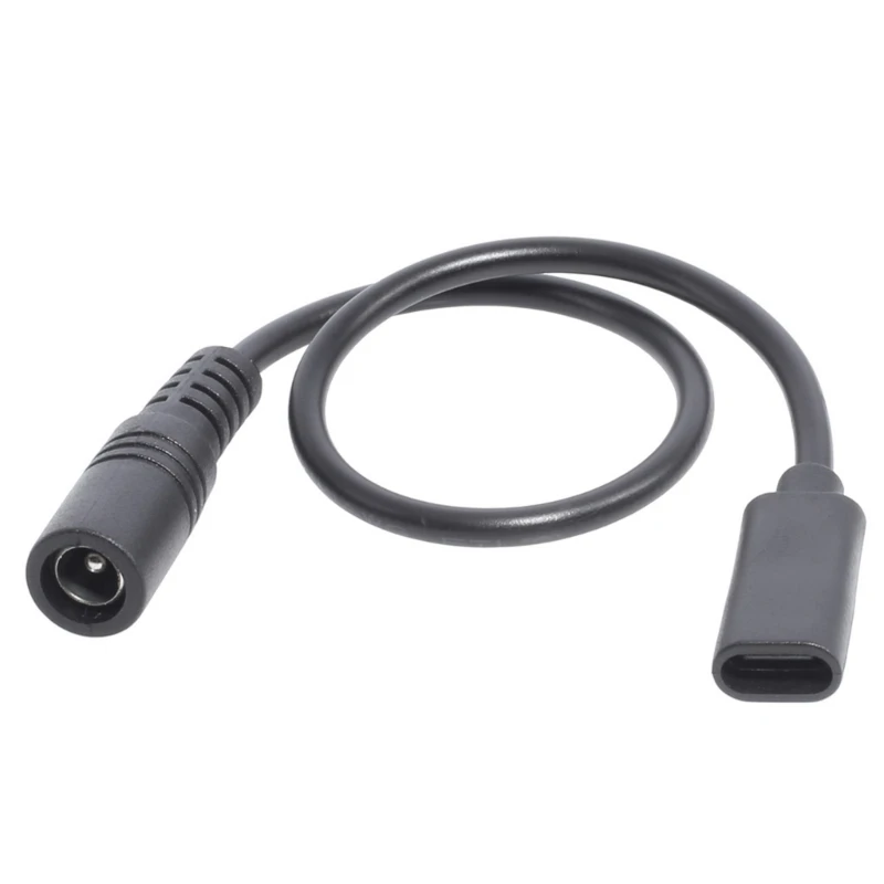 Type-C Female to 5.5x2.1 Female Cable 5521 to Type-C Connector Power Supply Cord 5.5x2.1mm Adapter USB Type C Converter