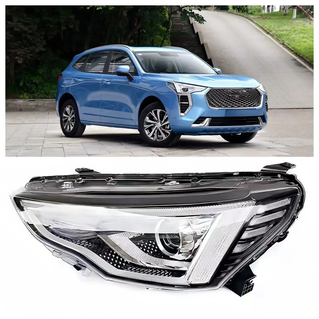 

Haval Jolion F7 2019-2023 12V/24v Car Headlight Plastic New Jolion High Quality Haval Headlight