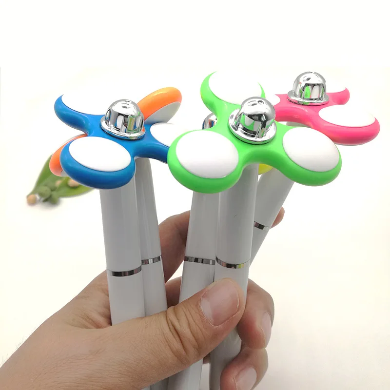 1 Pcs Novelty Funny New Rotating Gyro Pen Fingertip Gyro Pen Children Decompression Pen Cute Turn Pen Children Adult Toys