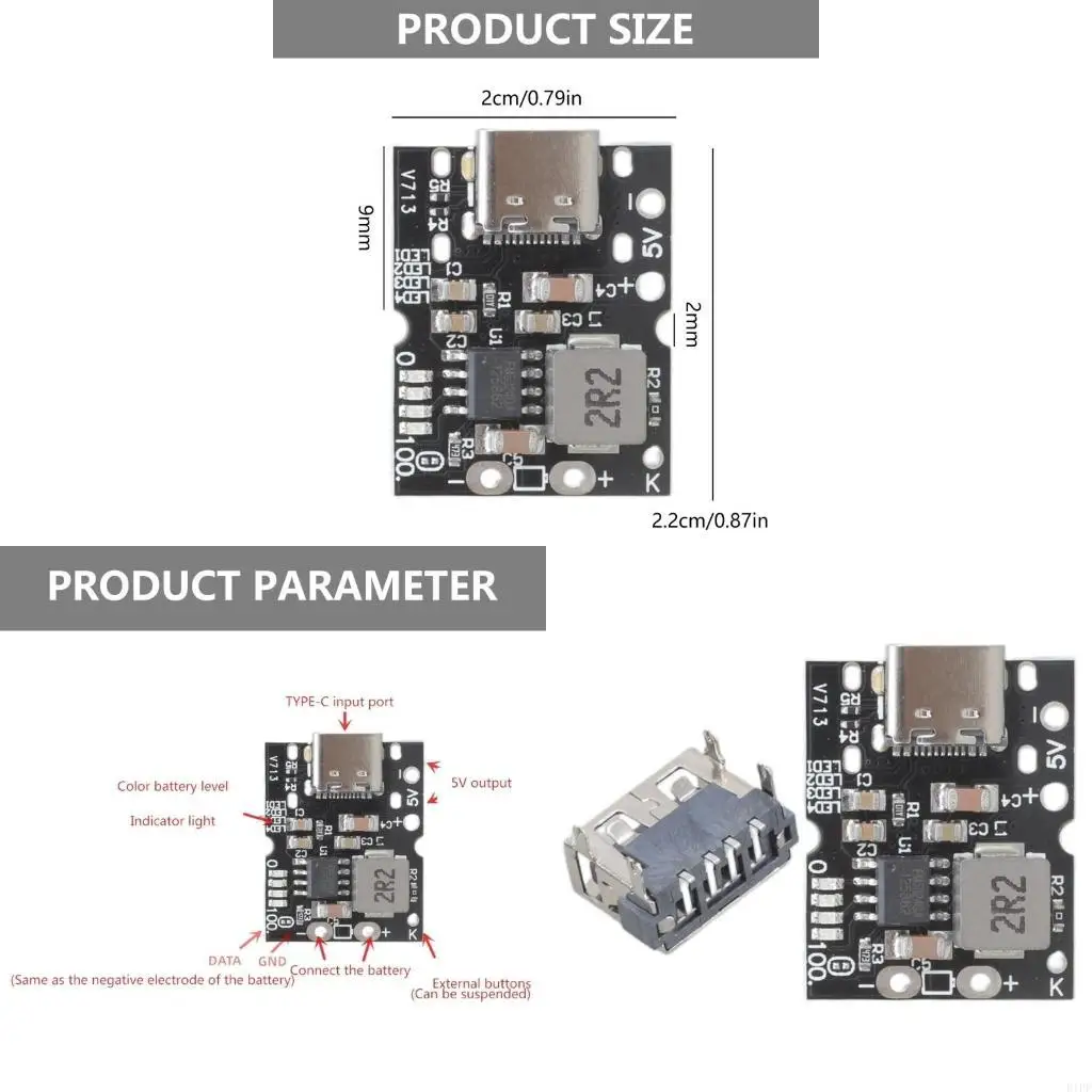E1PF PB0A Battery Charging and Discharging Module and Current Configuration