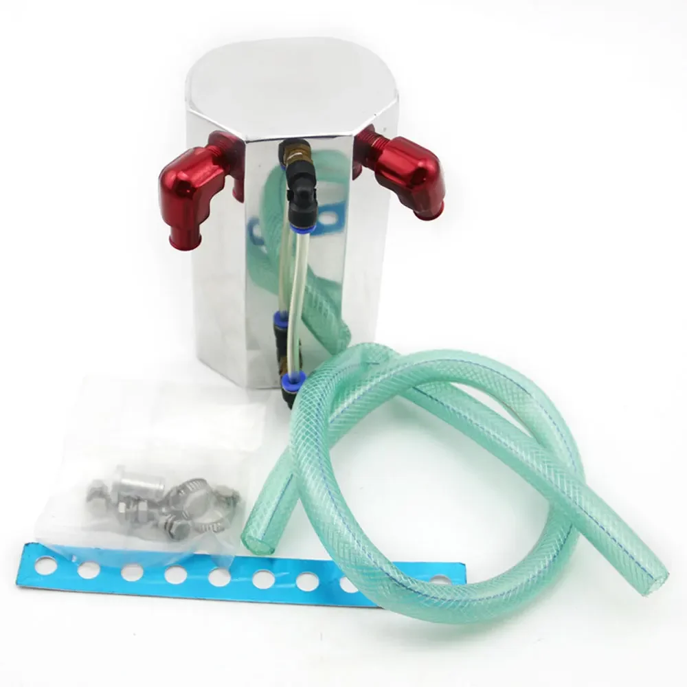 

Car Engine Oil Breathable Pot Secondary Air Intake Exhaust Gas Oil Collecting Pot Aluminum Racing Oil Catch Can Car Accessories