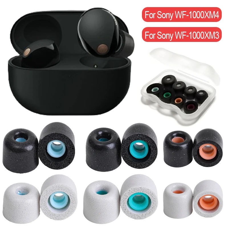 3/2/1 Pairs Ear Tips For Sony WF-1000XM4 WF-1000XM3 Replacement Memory Foam Earbuds Ear Pads Protective Cover Eartips Ear Plugs