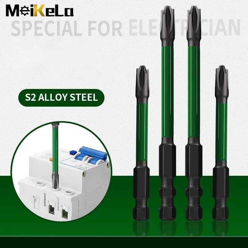 Meikela 10/5/2/1Pcs Screwdriver Bits 65mm PH2 Anti-slip Magnetic 1/4\