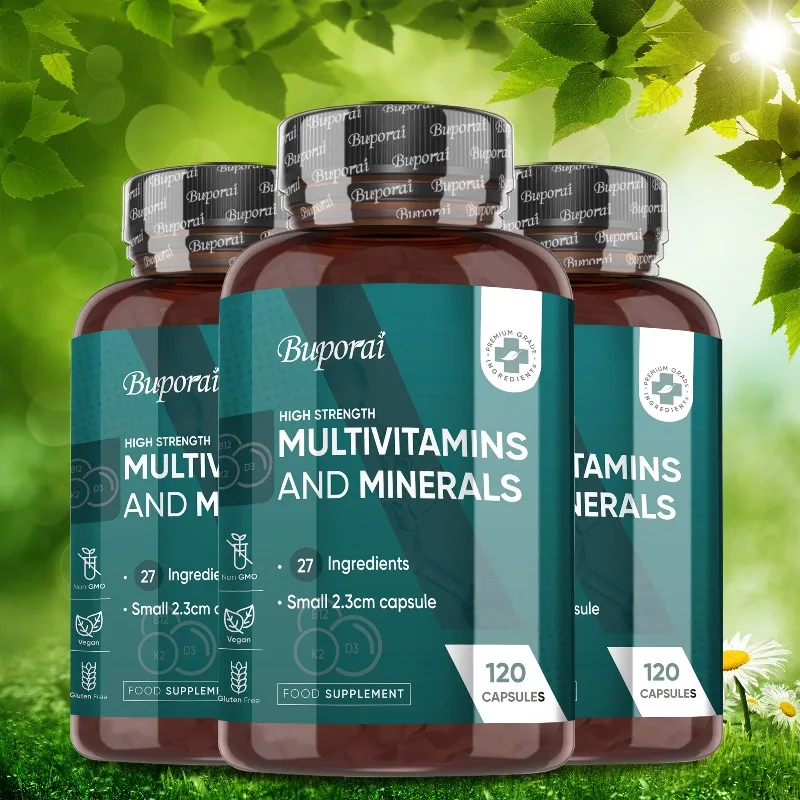 Multivitamins and Minerals Supplements - Support Bone and Joints Health, Relieve Fatigue, Promote Red Blood Cell Production