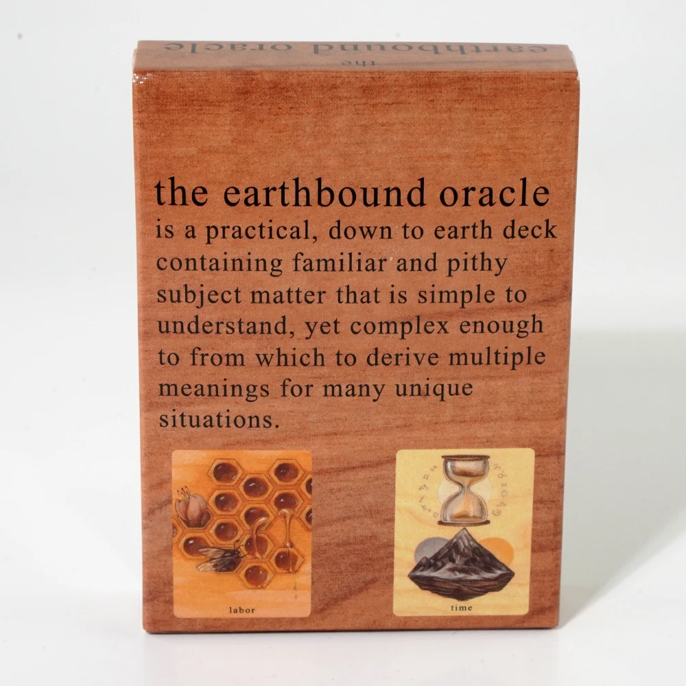 The Earthbound Oracle Deck The Seeker\'S Lenormand Full Deck Divination Completed Wooden Tarot 48 Card Oracle Deck