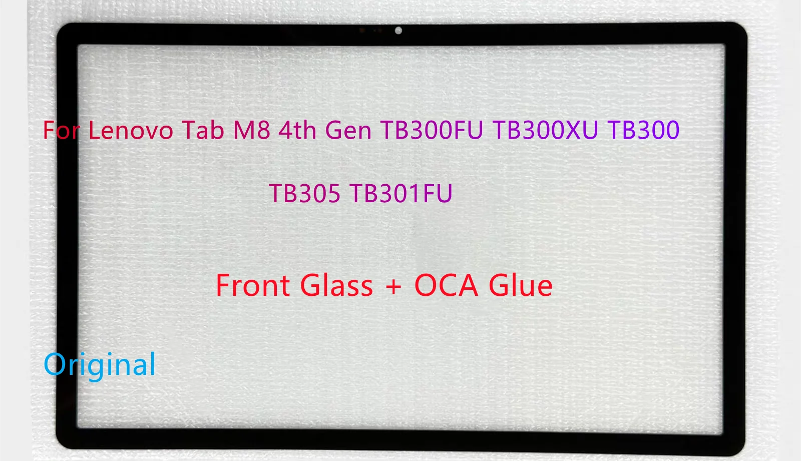 

New 8'' Inch For Lenovo Tab M8 4th Gen TB300 TB300FU TB300XU TB305 TB301FU Front Glass Touch Screen Panel + OCA Glue 100% Tested