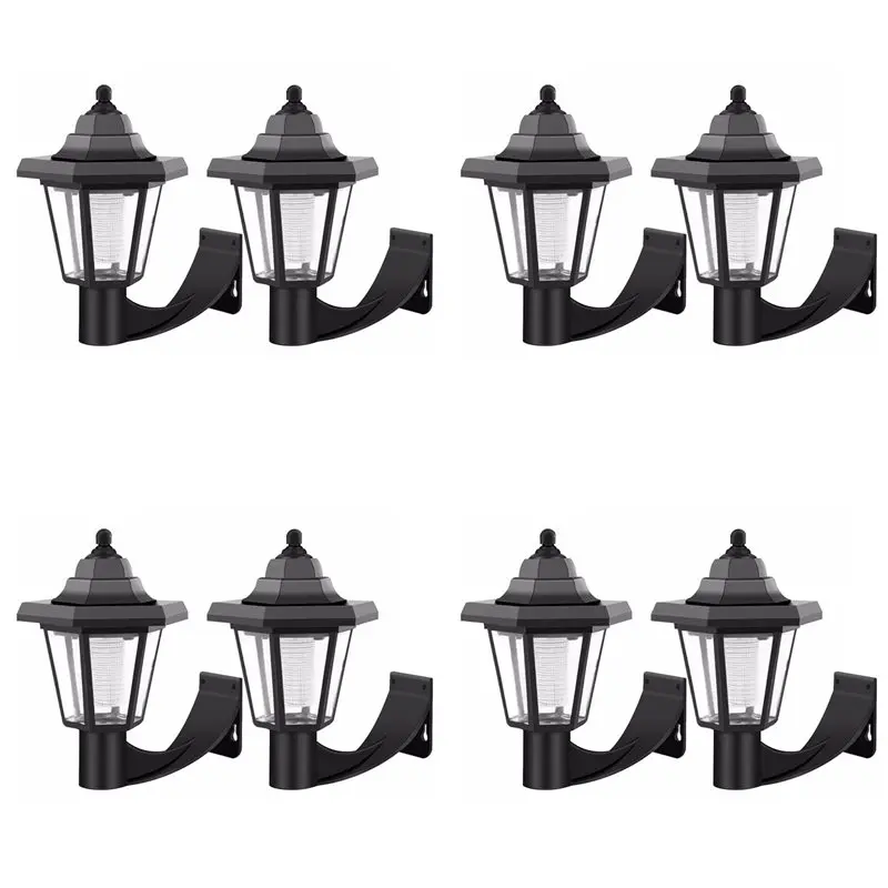 Luces Solares para Terraza, 8 Piezas, Tendencia 2025, Luces Solares para Postes de Cercas, para Patio, Piscina, Escaleras, Caminos, Resistentes a la Intemperie, Luces LED para Terraza