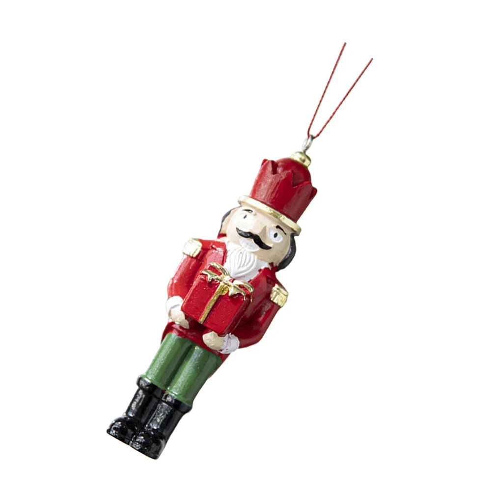 

1pc Resin Nutcracker Hand Painted Vintage Christmas Decoration Hanging Ceiling Festival Nutcracker Festive Holiday Xmas Gift