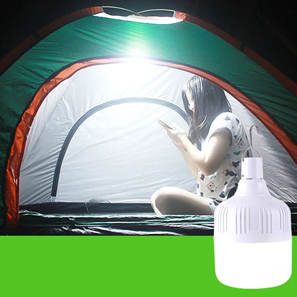 Luces de Camping portátiles, lámpara recargable de luz Led, bombilla de emergencia, carpas de alta potencia, iluminación, equipo de linterna, Bombilla