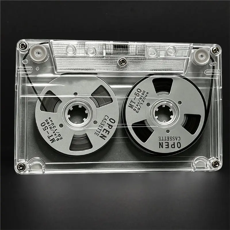 ABUO-Reel To Reel Blank Cassette Tape, Double Sided Metal Audio Cassette Tape With 50 Minutes Recording Time