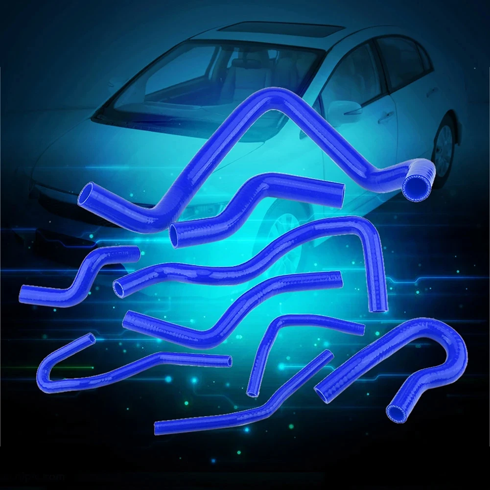 Blue Silicone Auto Radiator-Hose Kit Flexible Silicone Tubing Coolant Hose Kit For Automobile