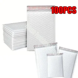 100pcs Bubble Mailers Wholesale White Padded Envelope for Packaging Mailing Gift Self Seal Shipping Bags Bubble Envelope