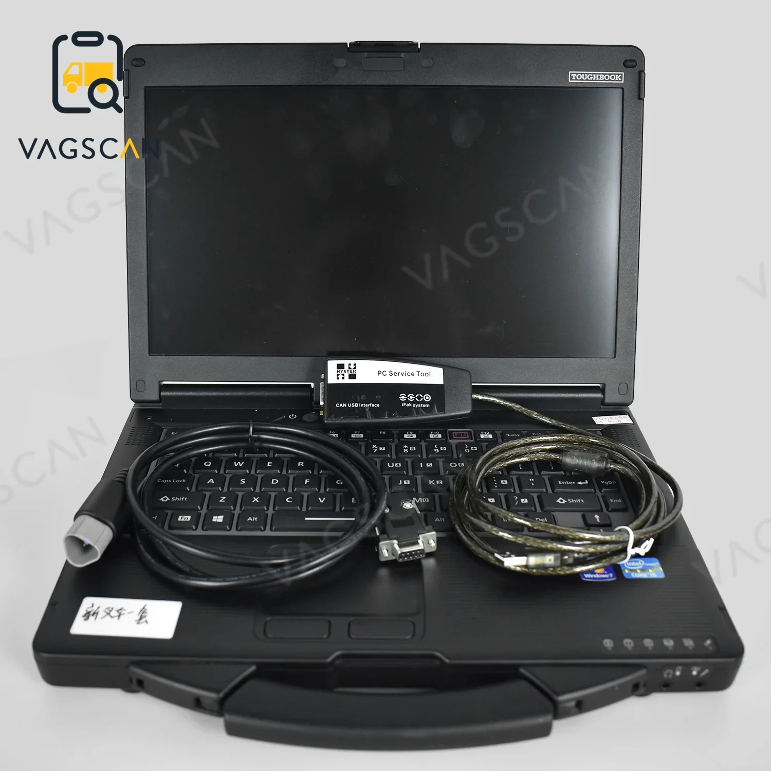 CF53 laptop For Yale Hyster diagnostic tool PC Service Tool Ifak CAN USB Interface hyster and yale diagnostic tool