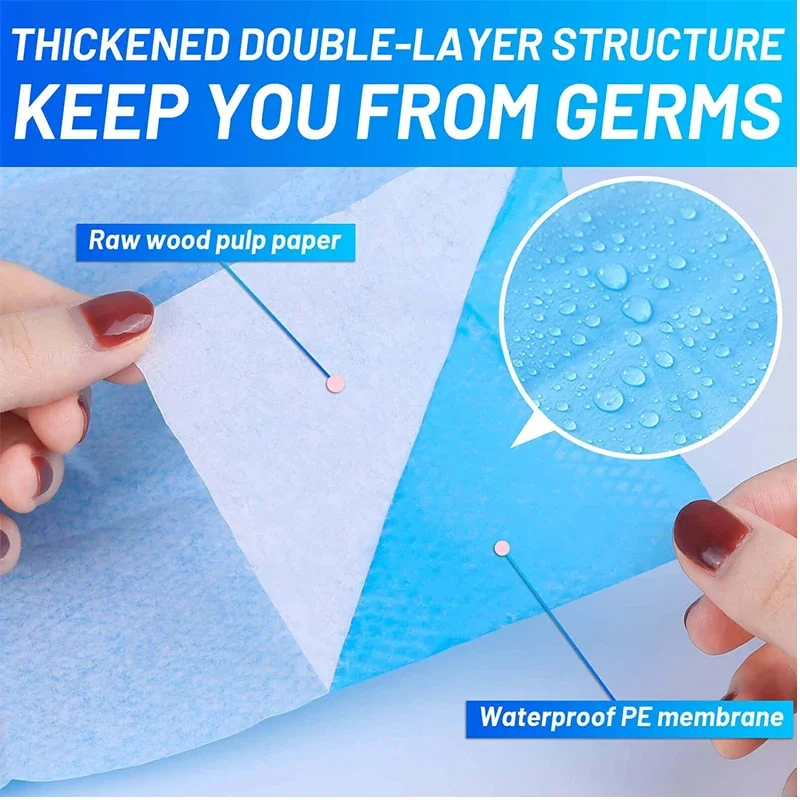 10pcs Disposable Toilet Seat Covers Potty Training Travel Liners Waterproof Anti-dirty Public Restroom Seat Protector