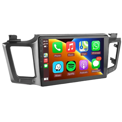10.1" 2din Android for Toyota RAV4 4 XA40 5 XA50 2012 - 2018 Car Radio Carplay Multimedia Video Player Navigation Stereo GPS JBL