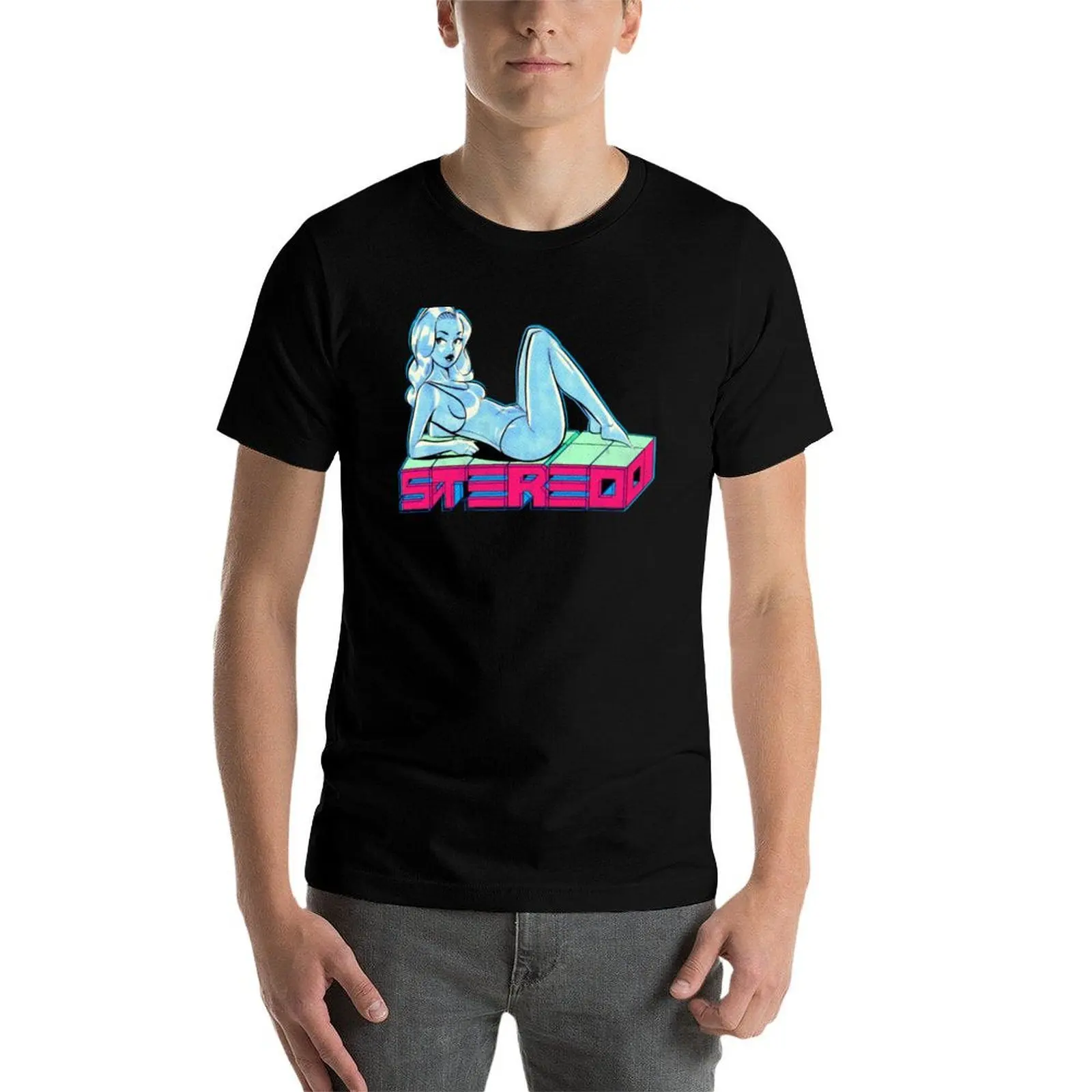 مجلد ستيريو. 2. تي شيرت قطني تي شيرت رجالي عالي الجودة تي شيرت عالي الجودة ماركة فاخرة