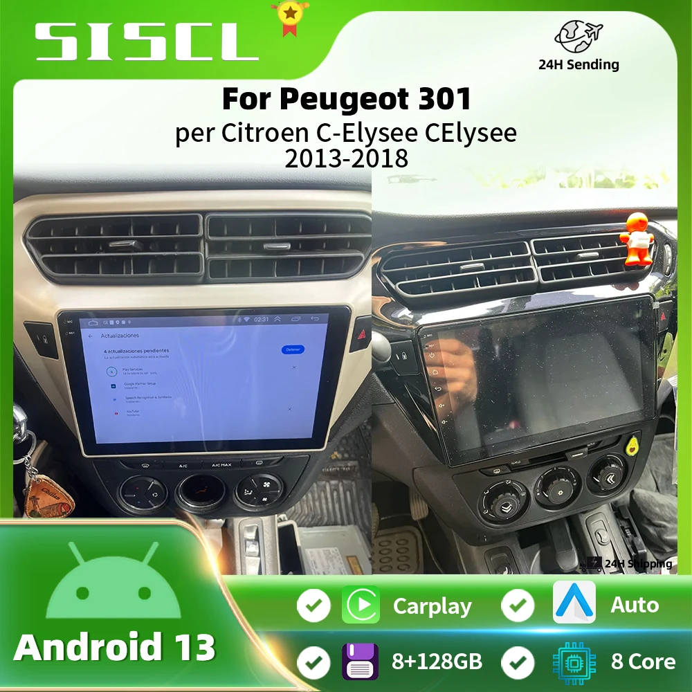 

Android 13 Car Radio For Peugeot 301 Citroen Elysee 2013 2014 2015 2016 2017 2018 Multimedia Player Stereo Carplay 2din Audio BT