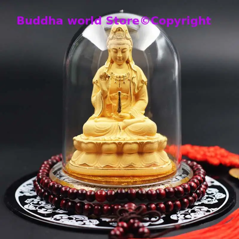 2025 Thailand Southeast Asia HOME CAR Patron saint Automobile ornaments golden Avalokitesvara Guan yin Buddha statue