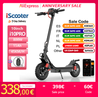 iScooter i10Pro 800W 10 inch Electric Scooter 60KM Max Range Powerful Scooters 15Ah 45km/h Electric Kick Scooter With USB